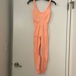 Free People Movement Good Karma Onesie in Orange XS/S NEW